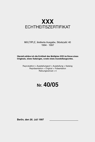 Zertifikat